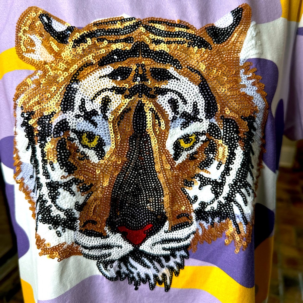 SPARKLE CITY Tiger Camo Shirt